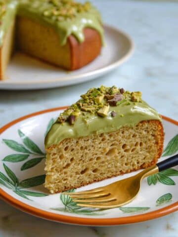 Pistachio Cake with Pistachio Butter Glaze Recipe