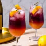 Tart Cherry Juice Mocktail with Thyme and Aleppo Pepper Recipe