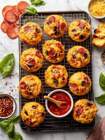 Pepperoni Pizza Muffins Recipe