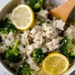 Crockpot Lemon Garlic Chicken and Rice Recipe