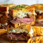 French Beef Dip Sliders with Caramelized Onions and Au Jus Recipe