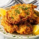 Crispy Breaded Chicken Cutlets with Parmesan and Herbs Recipe