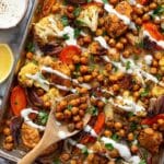 Sheet Pan Chicken Shawarma Dinner Recipe
