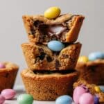 Chocolate Chip Cookie Cups with Date-Chocolate Cream Recipe