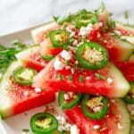 Spicy Watermelon Jalapeño Salad Recipe