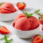 4 Ingredient Strawberry Sorbet Recipe