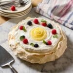Angel Pie with Lemon Curd and Fresh Berries Recipe