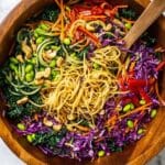 Rainbow Noodles with Tangy Asian Dressing Recipe