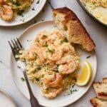 One Pot Garlic Butter Shrimp and Orzo Recipe