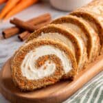 Carrot Roll Cake with Cream Cheese Filling Recipe