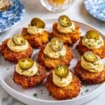 Fried Deviled Eggs with Cajun Seasoning and Pickled Jalapenos Recipe