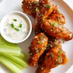 Honey Buffalo Wings (Oven & Air Fryer) Recipe