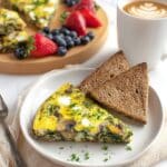 Goat Cheese Frittata with Spinach Recipe