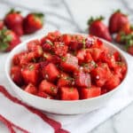 Strawberry Watermelon Salad with Honey-Lime Vinaigrette Recipe
