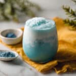 Iced Blue Matcha Latte with Protein and Butterfly Pea Powder Recipe