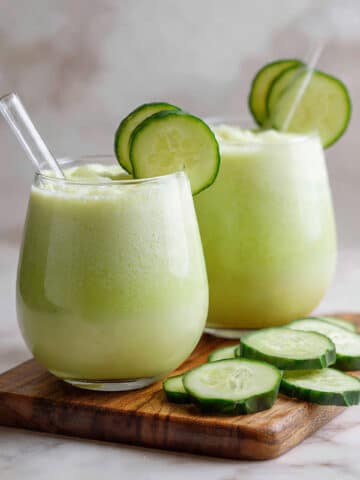Cucumber Spinach Pineapple Protein Smoothie Recipe