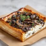 Mushroom and Goat Cheese Puff Pastry Tart Recipe