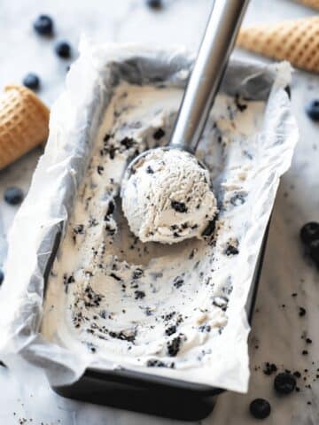 No-Churn Blueberry Mascarpone Ice Cream Recipe