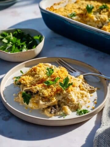 Creamy Zucchini Chicken Casserole with Herb and Cheddar Crust Recipe